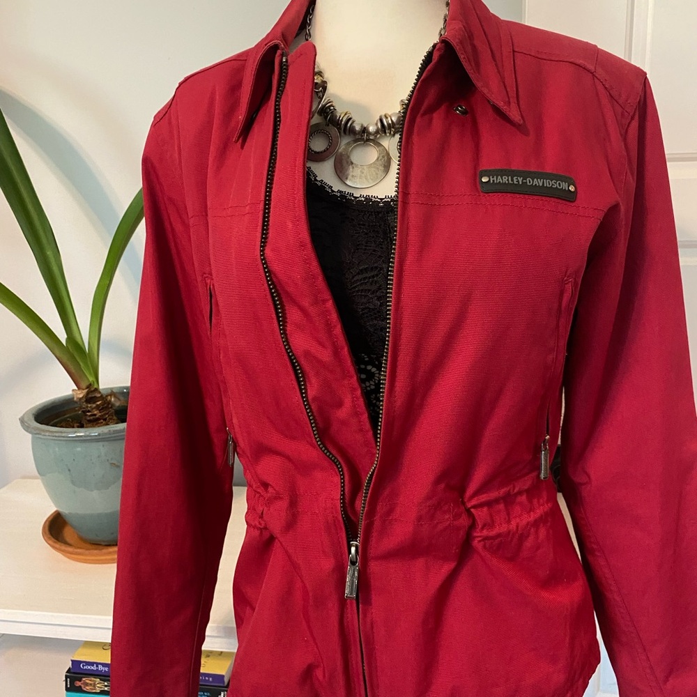 Harley-Davidson Red Utility Jacket Classic Tailored Design - size XS